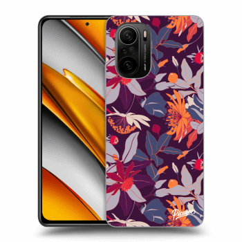 Etui na Xiaomi Poco F3 - Purple Leaf