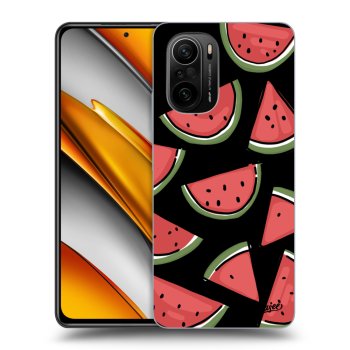 Picasee silikonowe czarne etui na Xiaomi Poco F3 - Melone