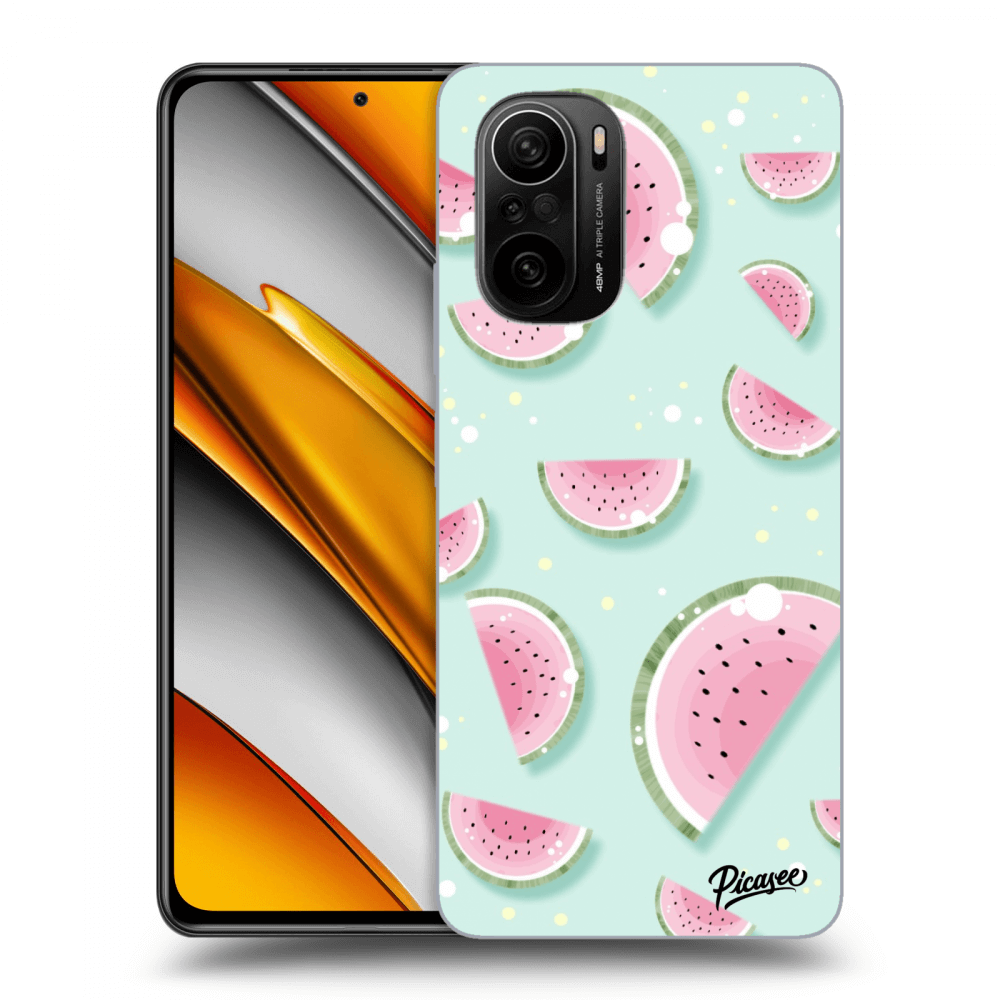 Picasee silikonowe przeźroczyste etui na Xiaomi Poco F3 - Watermelon 2