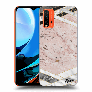 Picasee ULTIMATE CASE pro Xiaomi Redmi 9T - Pink geometry