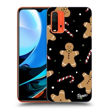 Picasee silikonowe czarne etui na Xiaomi Redmi 9T - Gingerbread