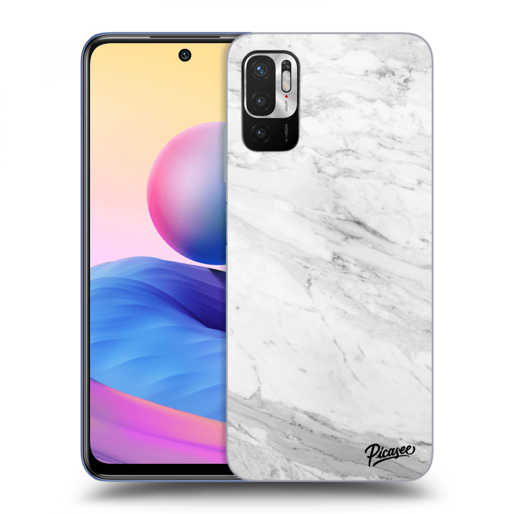 Picasee ULTIMATE CASE pro Xiaomi Redmi Note 10 5G - White marble