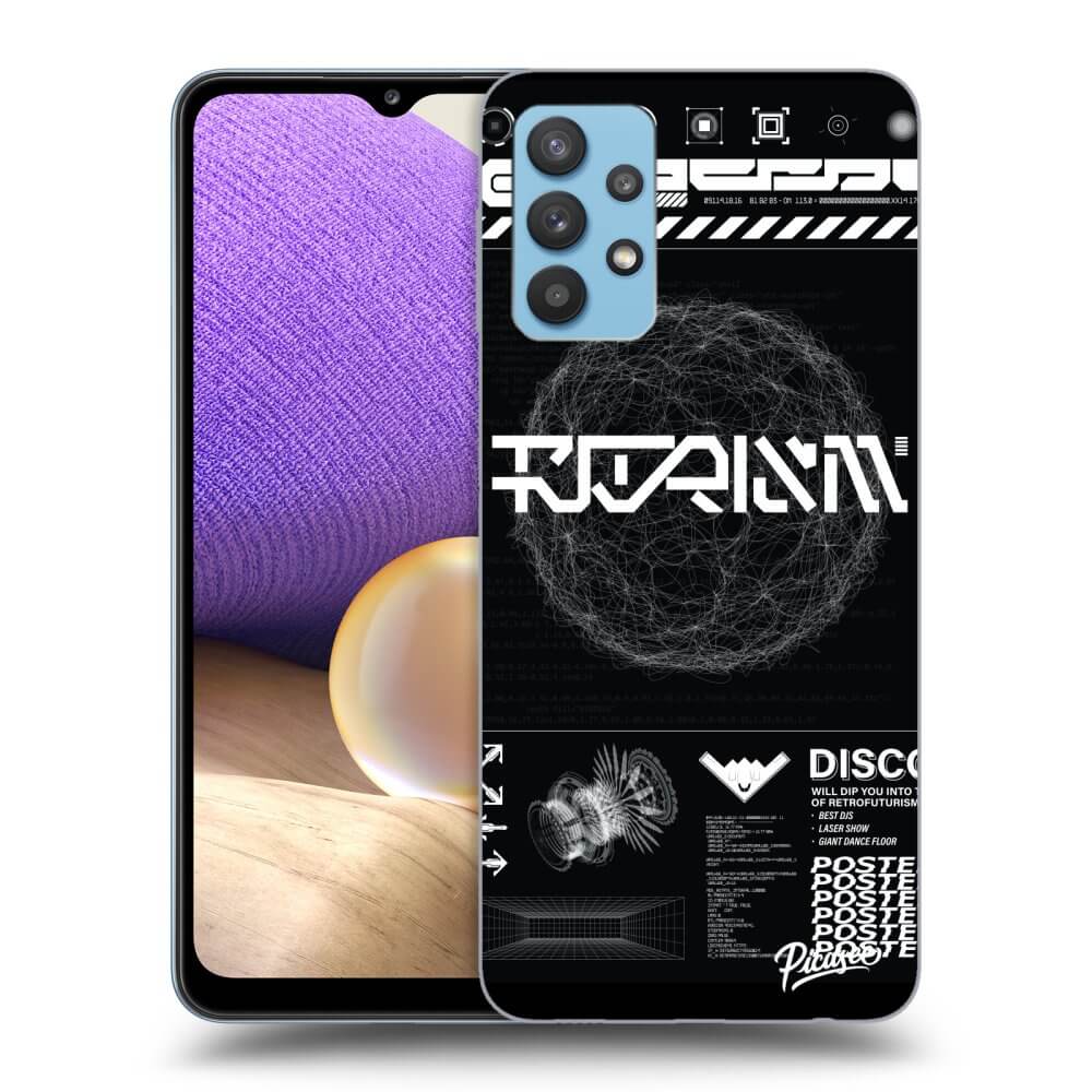Picasee silikonowe przeźroczyste etui na Samsung Galaxy A32 4G SM-A325F - BLACK DISCO