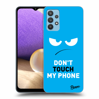 Etui na Samsung Galaxy A32 4G SM-A325F - Angry Eyes - Blue