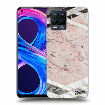 Picasee ULTIMATE CASE pro Realme 8 Pro - Pink geometry
