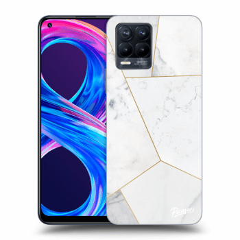 Etui na Realme 8 Pro - White tile