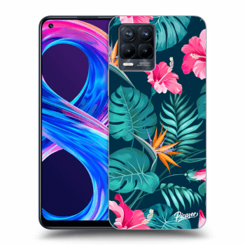 Etui na Realme 8 Pro - Pink Monstera