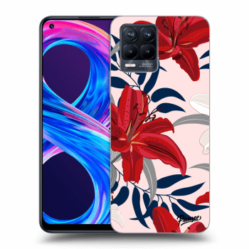 Etui na Realme 8 Pro - Red Lily