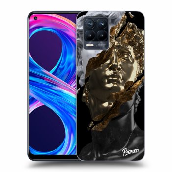 Picasee silikonowe czarne etui na Realme 8 Pro - Trigger