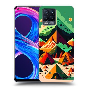 Picasee silikonowe czarne etui na Realme 8 Pro - Alaska