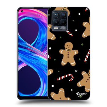 Picasee silikonowe czarne etui na Realme 8 Pro - Gingerbread