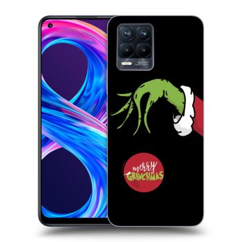 Picasee silikonowe czarne etui na Realme 8 Pro - Grinch