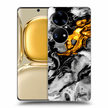 Etui na Huawei P50 - Black Gold 2