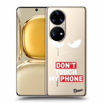 Etui na Huawei P50 - Angry Eyes - Transparent