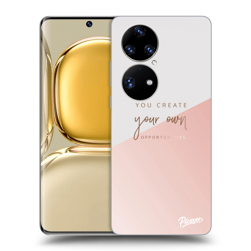 Picasee silikonowe czarne etui na Huawei P50 - You create your own opportunities
