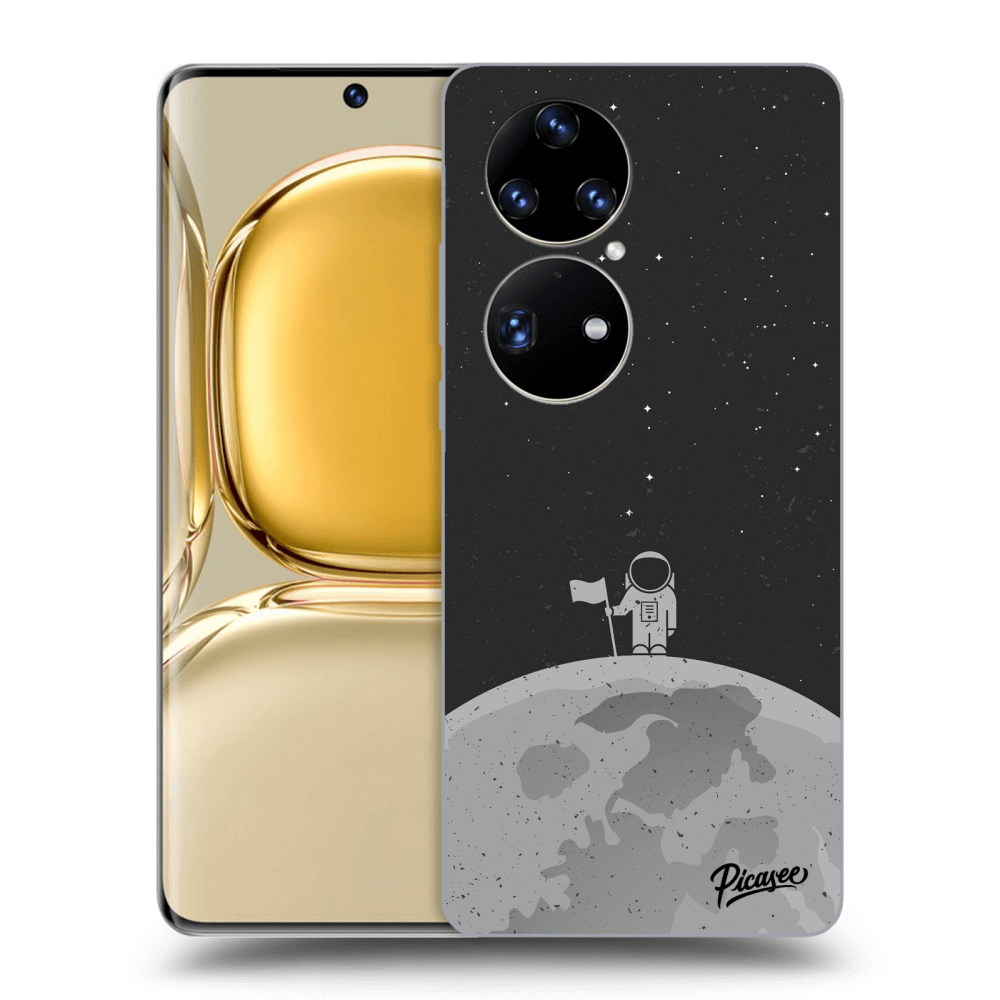 Picasee silikonowe czarne etui na Huawei P50 - Astronaut