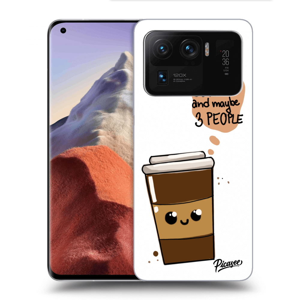 Picasee silikonowe czarne etui na Xiaomi Mi 11 Ultra - Cute coffee