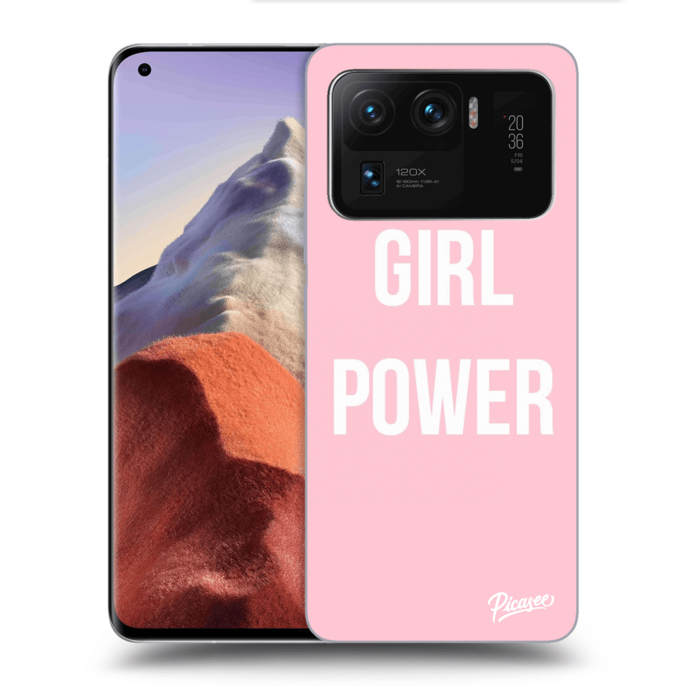 Picasee silikonowe przeźroczyste etui na Xiaomi Mi 11 Ultra - Girl power
