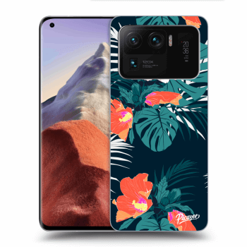 Picasee silikonowe przeźroczyste etui na Xiaomi Mi 11 Ultra - Monstera Color