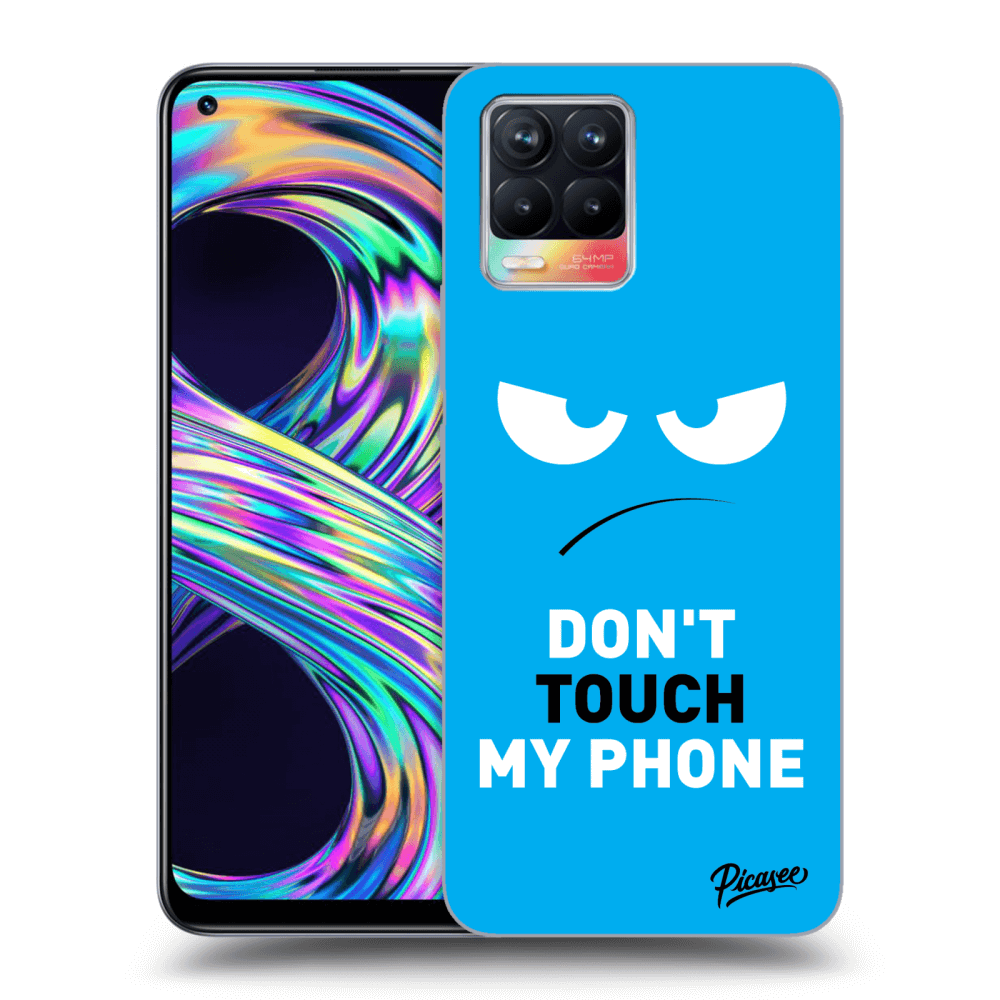 Picasee ULTIMATE CASE pro Realme 8 4G - Angry Eyes - Blue