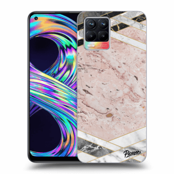 Etui na Realme 8 4G - Pink geometry