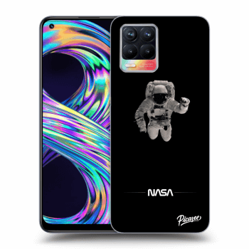 Picasee silikonowe przeźroczyste etui na Realme 8 4G - Astronaut Minimal