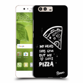 Picasee silikonowe przeźroczyste etui na Huawei P10 - Pizza