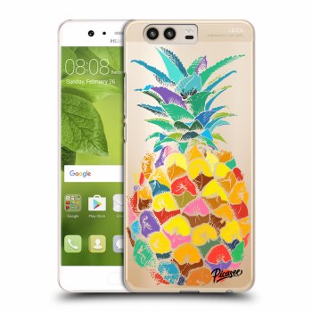 Picasee silikonowe przeźroczyste etui na Huawei P10 - Pineapple
