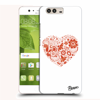 Picasee silikonowe przeźroczyste etui na Huawei P10 - Big heart