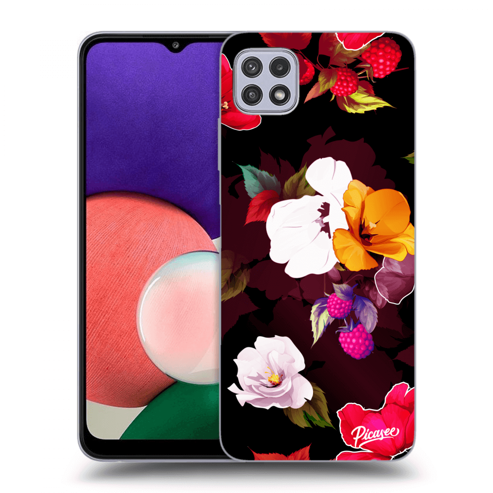 Picasee ULTIMATE CASE pro Samsung Galaxy A22 A226B 5G - Flowers and Berries