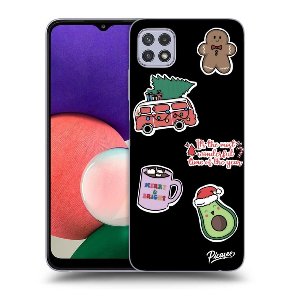 Picasee ULTIMATE CASE pro Samsung Galaxy A22 A226B 5G - Christmas Stickers