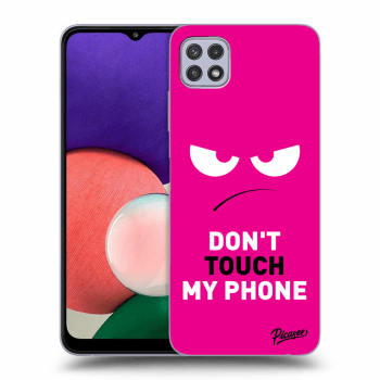 Picasee ULTIMATE CASE pro Samsung Galaxy A22 A226B 5G - Angry Eyes - Pink