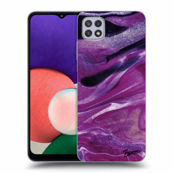 Etui na Samsung Galaxy A22 5G A226B - Purple glitter