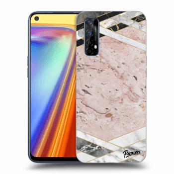 Etui na Realme 7 - Pink geometry