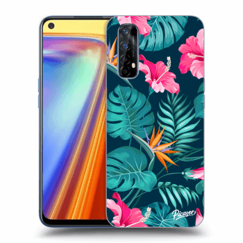 Etui na Realme 7 - Pink Monstera