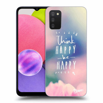 Etui na Samsung Galaxy A02s A025G - Think happy be happy