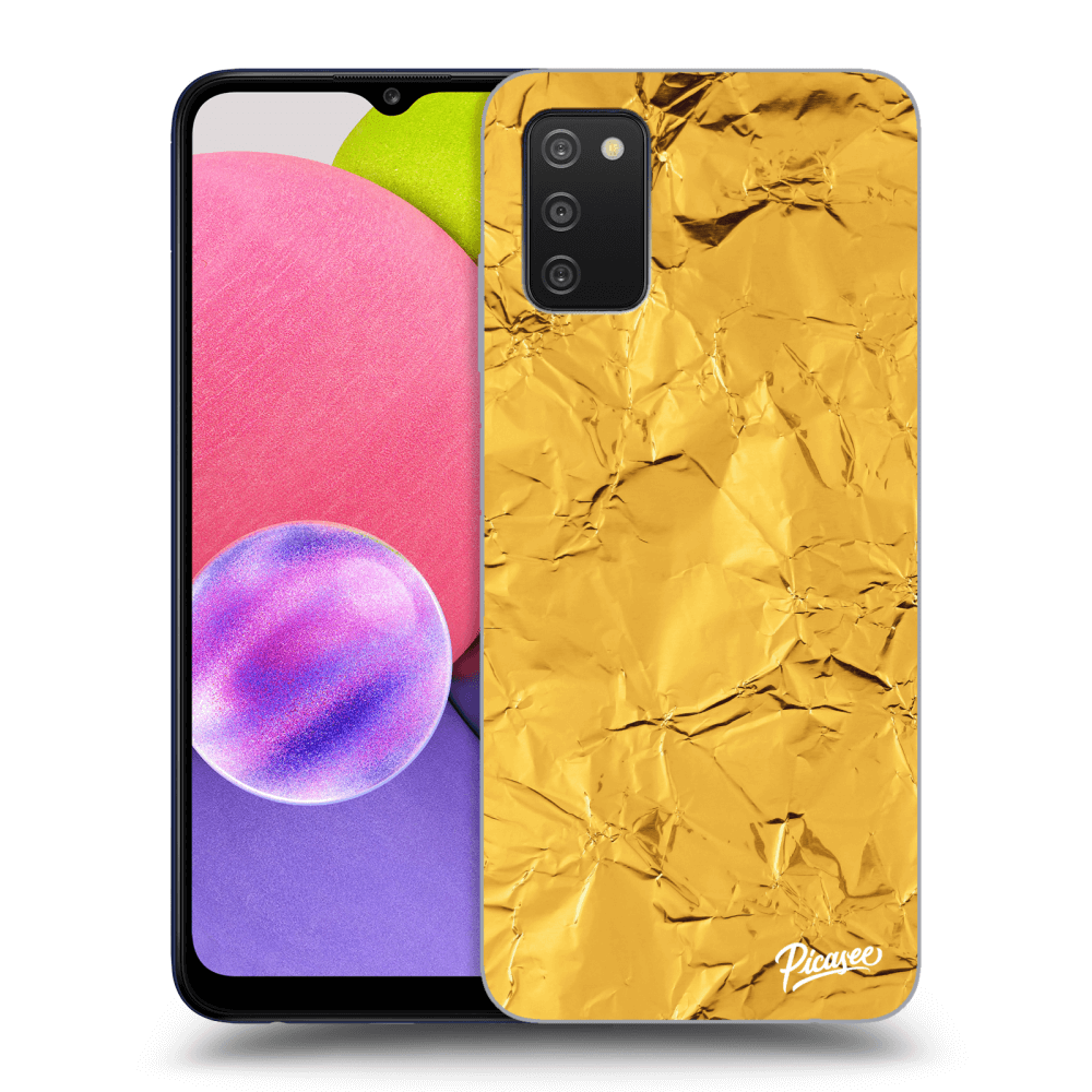 Picasee ULTIMATE CASE pro Samsung Galaxy A02s A025G - Gold