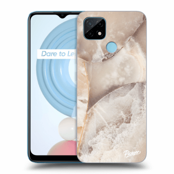 Etui na Realme C21 - Cream marble