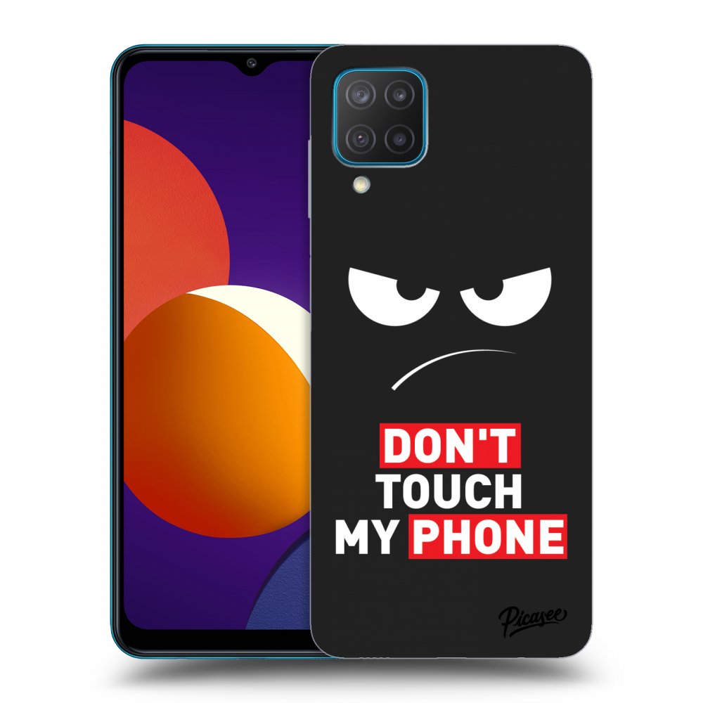 Picasee silikonowe czarne etui na Samsung Galaxy M12 M127F - Angry Eyes - Transparent