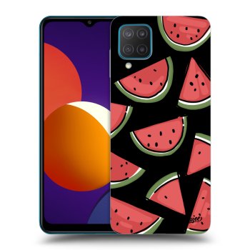 Picasee silikonowe czarne etui na Samsung Galaxy M12 M127F - Melone