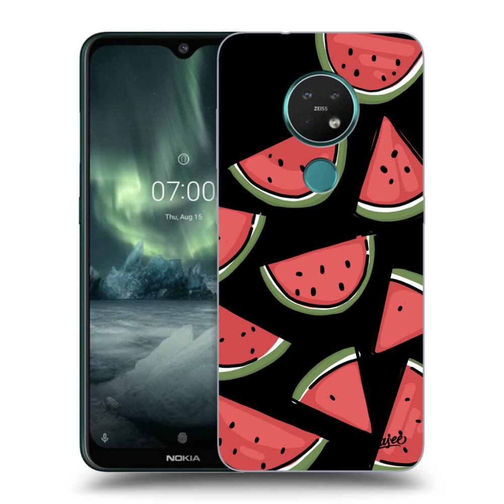Picasee silikonowe czarne etui na Nokia 7.2 - Melone
