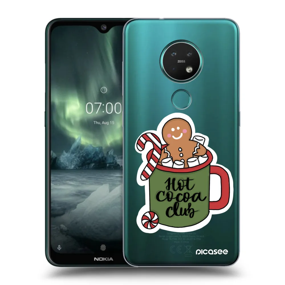 Picasee silikonowe przeźroczyste etui na Nokia 7.2 - Hot Cocoa Club