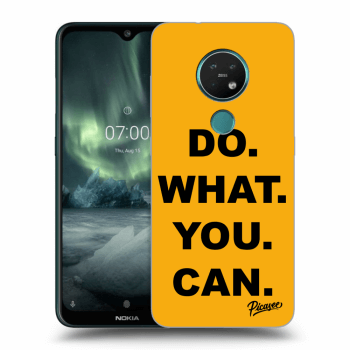 Picasee silikonowe czarne etui na Nokia 7.2 - Do What You Can