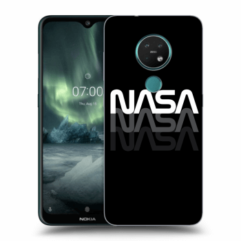 Picasee silikonowe czarne etui na Nokia 7.2 - NASA Triple