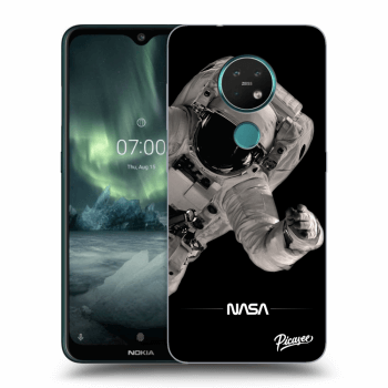 Picasee silikonowe czarne etui na Nokia 7.2 - Astronaut Big
