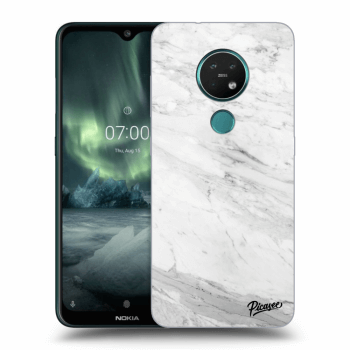 Etui na Nokia 7.2 - White marble