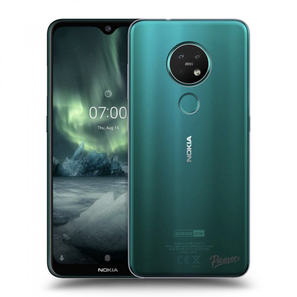 Picasee silikonowe przeźroczyste etui na Nokia 7.2 - Clear