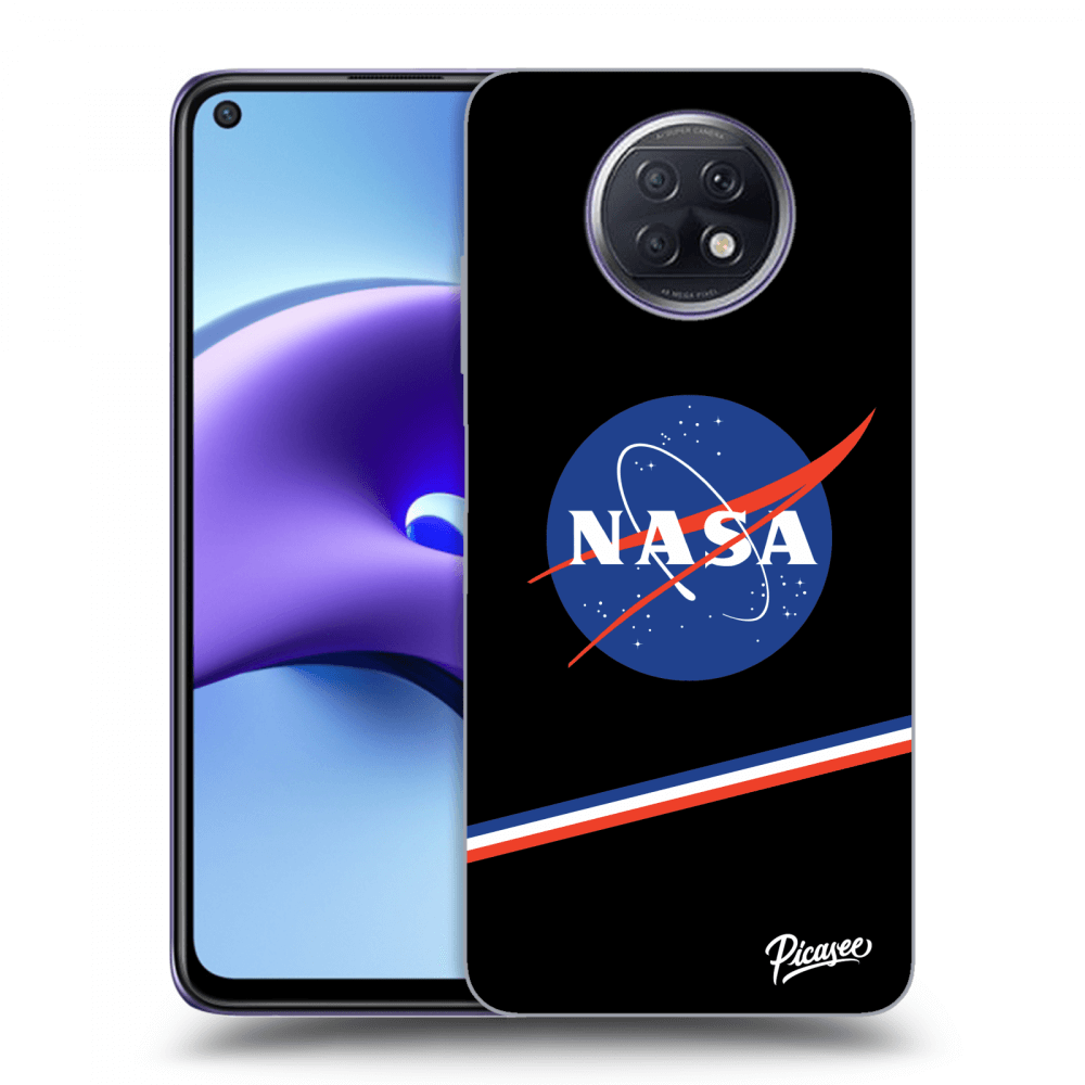 Picasee silikonowe czarne etui na Xiaomi Redmi Note 9T - NASA Original