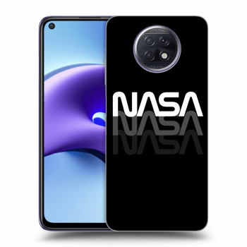Picasee silikonowe czarne etui na Xiaomi Redmi Note 9T - NASA Triple