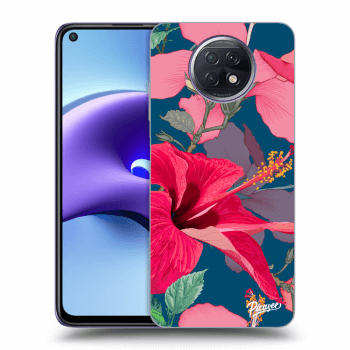 Picasee silikonowe przeźroczyste etui na Xiaomi Redmi Note 9T - Hibiscus